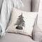 Neutral Christmas Tree 18" x 18" Indoor/Outdoor Pillow